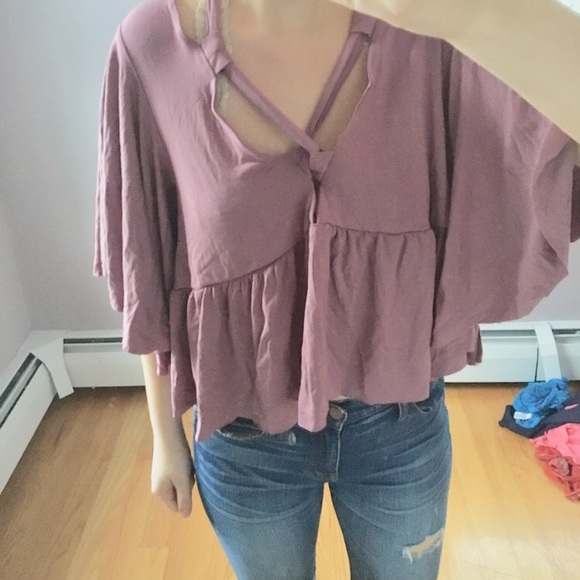 Free People Tops - NWOT FREE PEOPLE tie beachy top